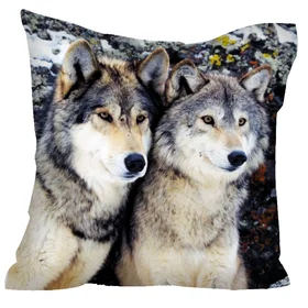 Подушки с фото: подушка Волки